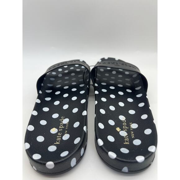 Kate Spade New York Slides "Sunny" Black With Women's Size 11B - Picture 10 of 16